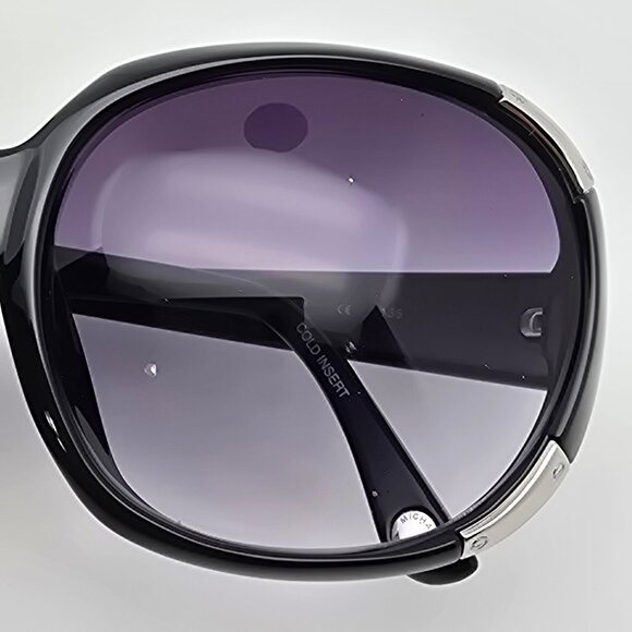 Michael Kors MKS205 Beverly Hills Black Frame Grey Gradient Lens Sunglasses 59mm